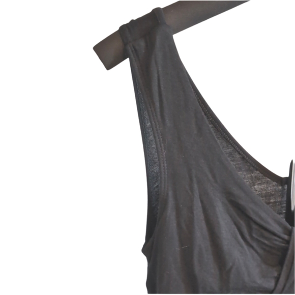 Blue Crush Little Black Dress | Size M | Sleeveless V-Neck Mini Dress - Picture 3 of 7